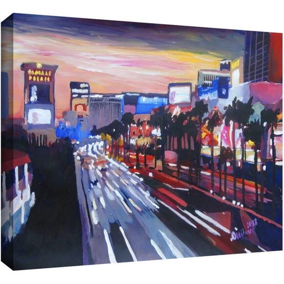 " Vegas 2 " by Martina And Markus Bleichner Wrapped Canvas Print 12x18” - Picture 1 of 4
